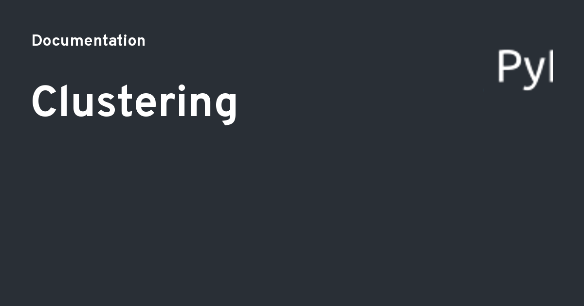 Network Clustering - Documentation